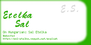 etelka sal business card